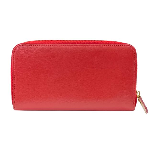 フェラガモ 22C843 ガンチーニ ウォレット ラウンドファスナー 長財布 ロゴ レザー レッド FERRAGAMO レディース 女性 メンズ 男性 ユニセックス ギフト プレゼント バッグ カバン 財布 小物 ジュエリー アクセサリー