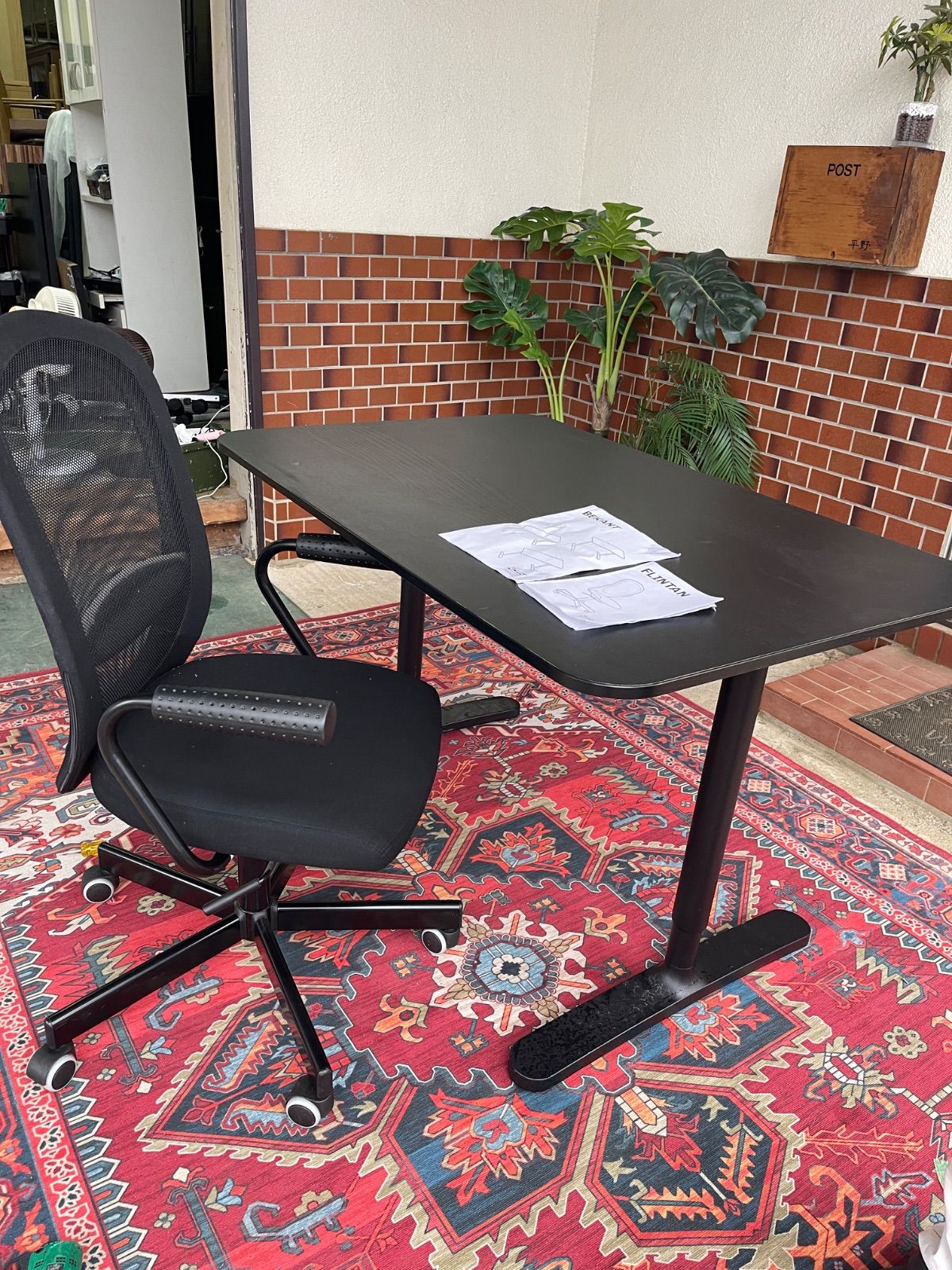 カリモク ダイニングチェア CA1805KN 水色 座面良好