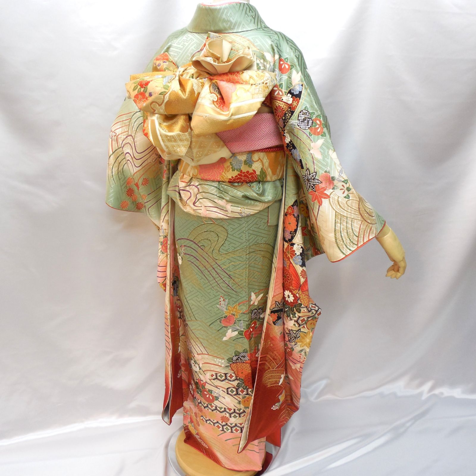 フォロワ割】極美品☆振袖フルセット 正絹 成人式 振袖 7点
