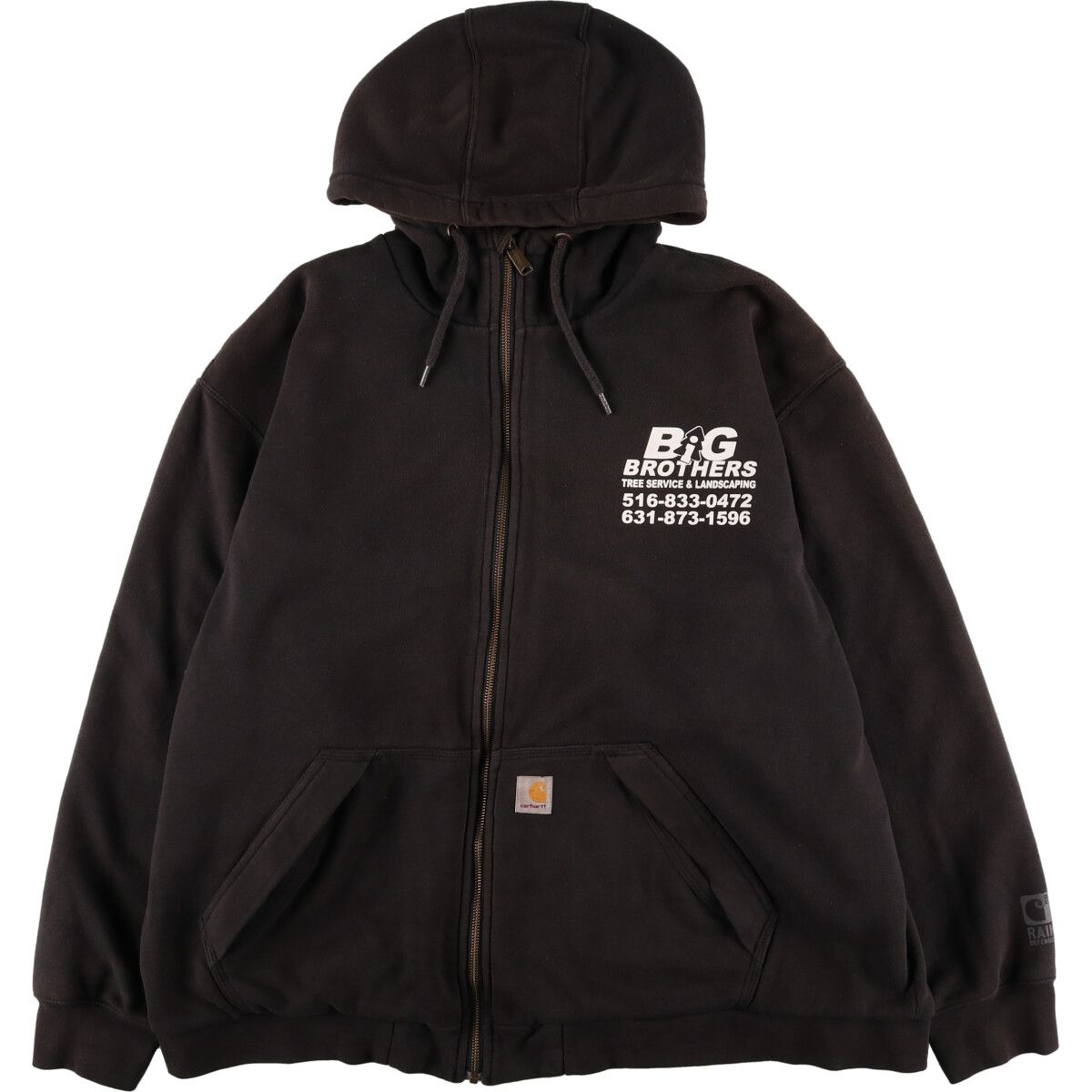 古着 カーハート Carhartt サーマルライナー スウェットフルジップ