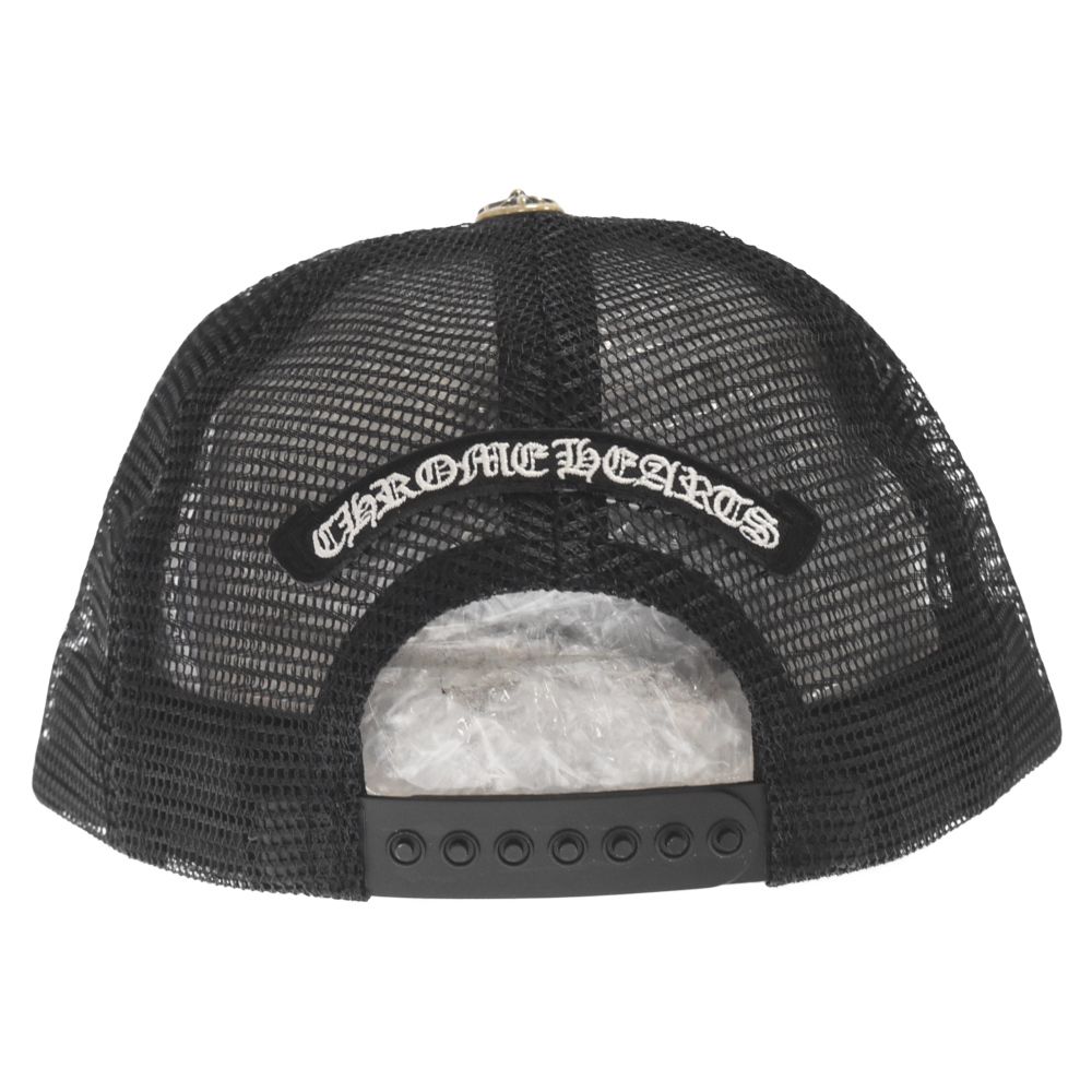 chromehearts クロムハーツ　メッシュキャップ　スクロールカスタム Chrome Hearts - クロムハーツ TRUCKER CAP レザーパッチ