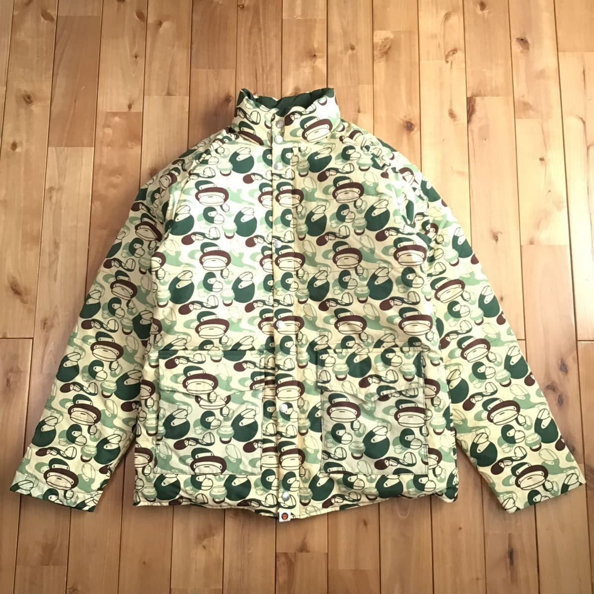 ☆リバーシブル☆ Milo camo ダウンジャケット Mサイズ a bathing ape BAPE reversible down jacket  エイプ ベイプ アベイシングエイプ - メルカリ