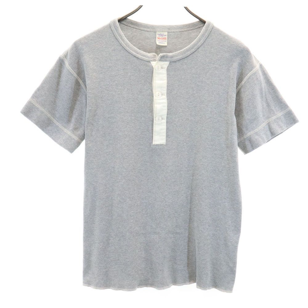 マッコイズ 半袖 ヘンリーネック Tシャツ S グレー系 McCOY'S メンズ 古着 【240414】