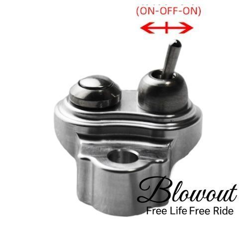 Brass 22mmハンドル ミニスイッチ 真鍮 カスタム チョッパー SR ホンダ カワサキ ヤマハ スズキ