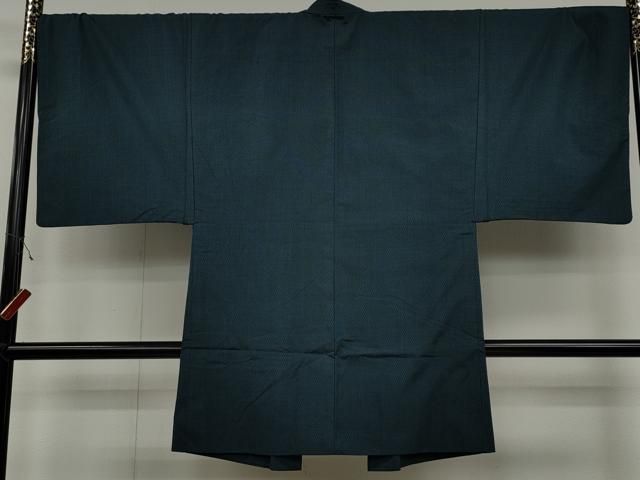 平和屋着物○男性 紬 アンサンブル 100亀甲 正絹 CAAX4570ut