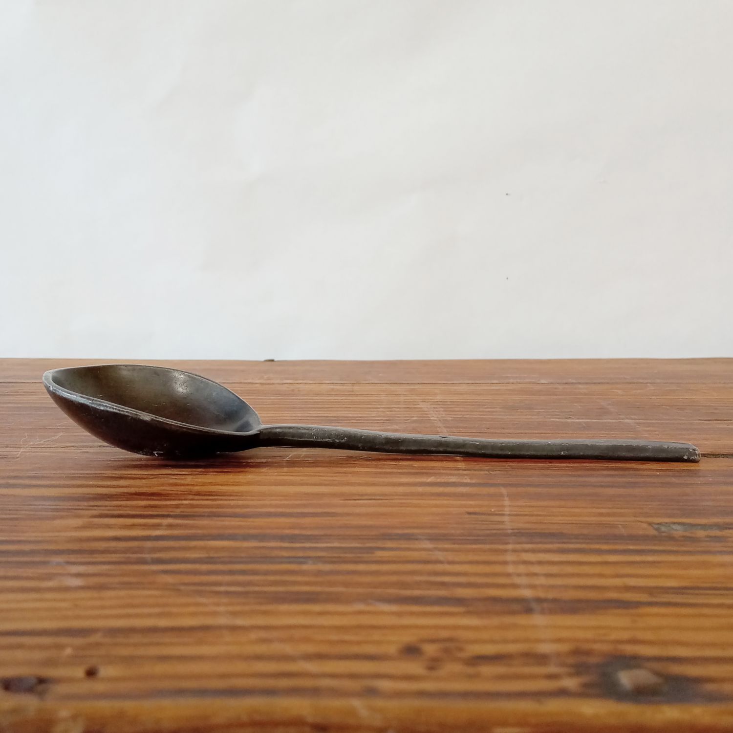 オランダ 18世紀 ピュータースプーン 錫製 17.9cm Pewter spoon