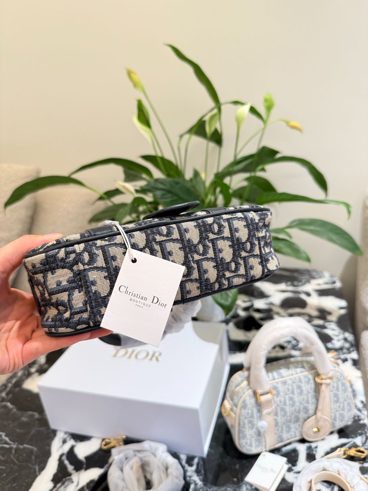 【高級感溢れる♪】DIOR★D-Vibe East-West バッグ 人気定番カラー♪】Dior D-Vibe East-West ナノバッグ (Dior
