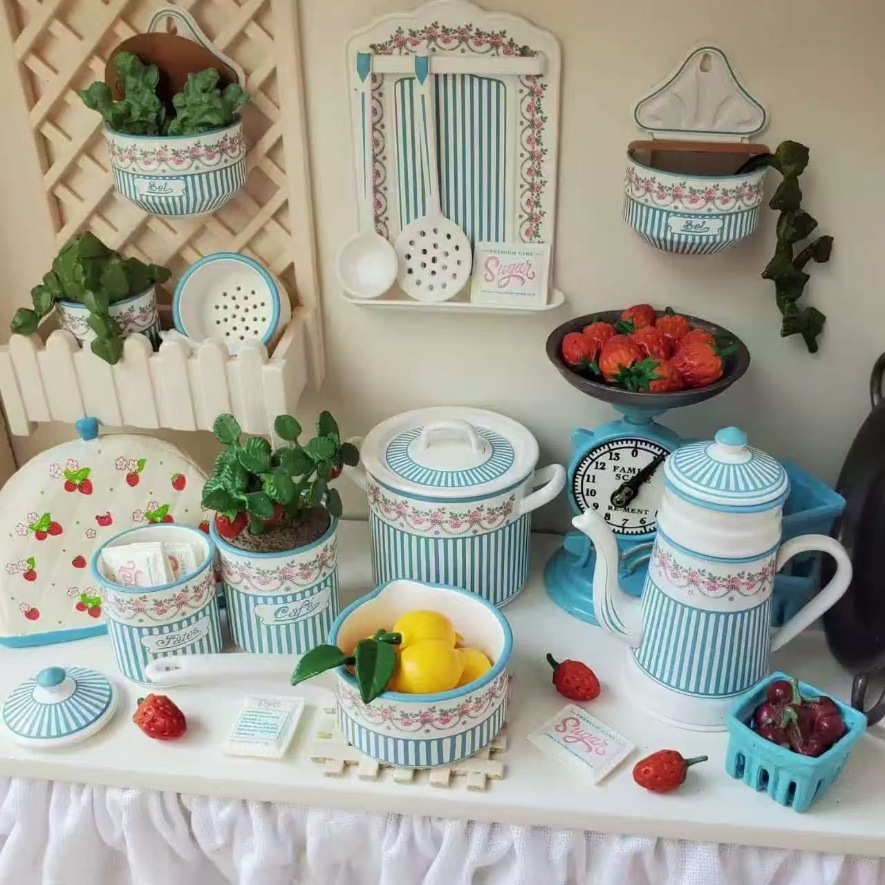 ミニチュア 1/6スケール 西洋雑貨 キッチン雑貨セット limited edition