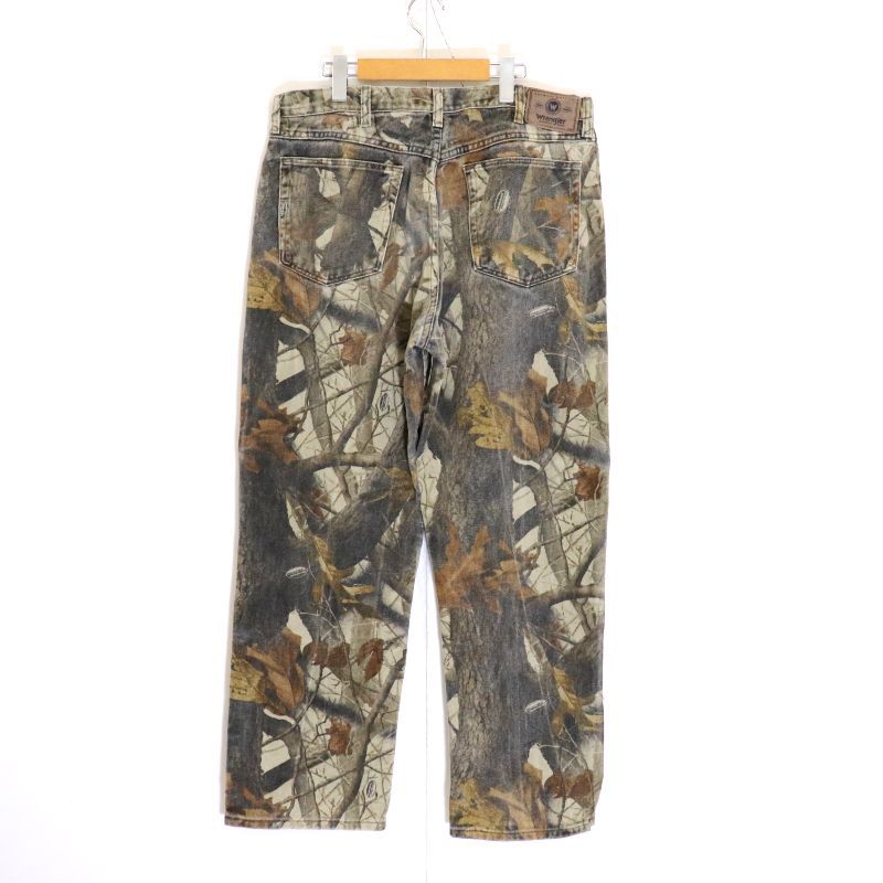 00s Wrangler リアルツリーカモ ダブルニー デニムパンツ メンズ