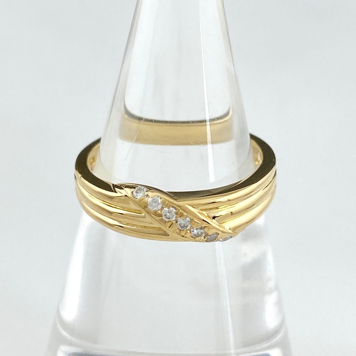 ポーラ POLA メレダイヤ デザインリング K18 イエローゴールド 指輪 