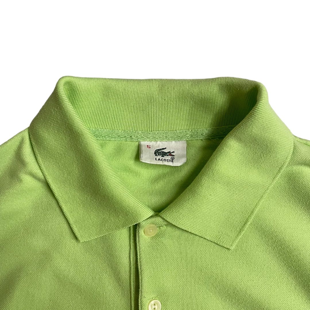 中古品】海外規格 LACOSTE ラコステ ワンポイント ロゴ ポロシャツ 半袖 鹿の子 カノコ ワニ フランス製 グリーン メルカリ