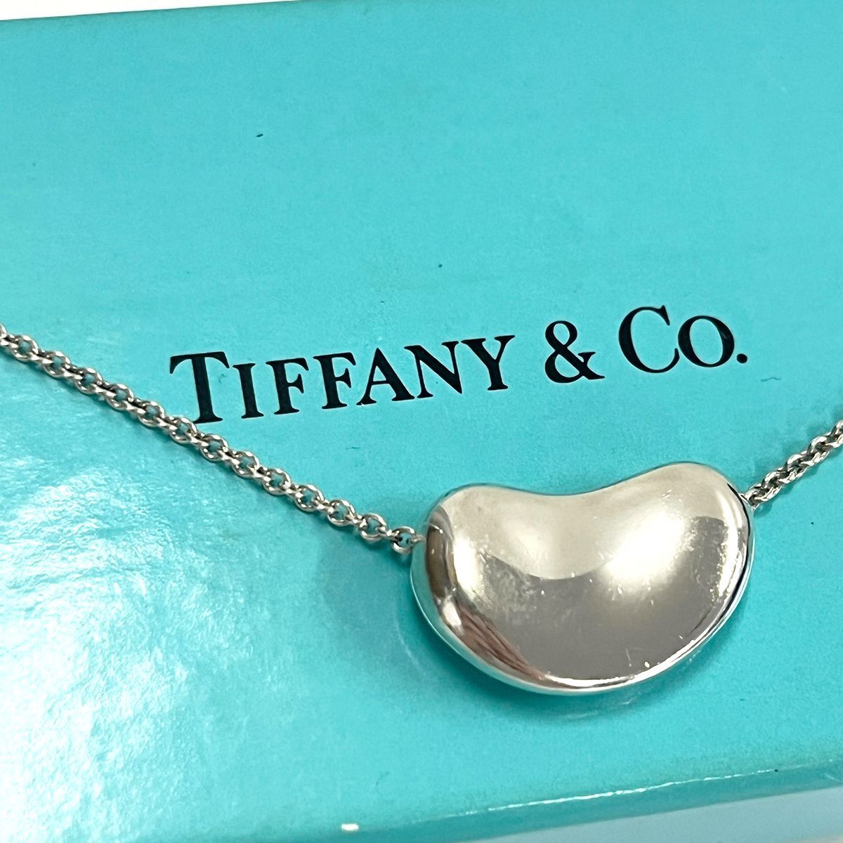 美品！Tiffany & Co. 925シルバー ビーンズネックレス2センチ 美品】TIFFANY&CO ティファニー ネックレス ビーンズ ビーン
