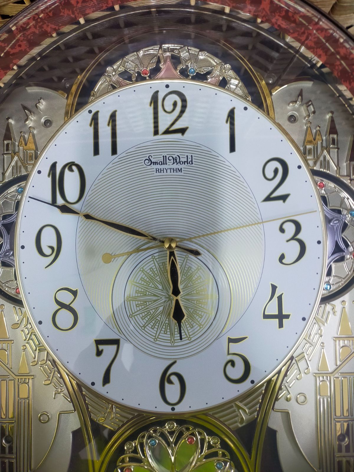 F01-20250127-009 リズム Small World 4MN509RH 壁掛け時計 電波