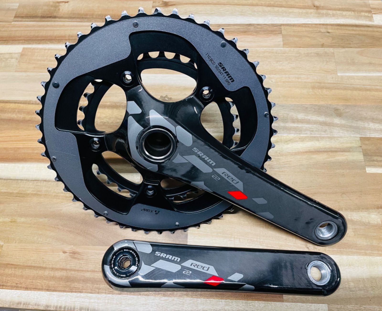 sram RED22 クランクセット GXP 170mm 50-34T 11S - メルカリShops