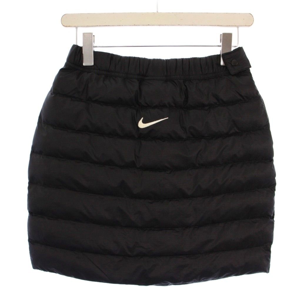 ナイキ NIKE STUSSY Insulated Skirt インシュレーテッドスカート 台形 ミニ丈 中綿 ロゴ XS 黒 ブラック DC1088-010 |BB
