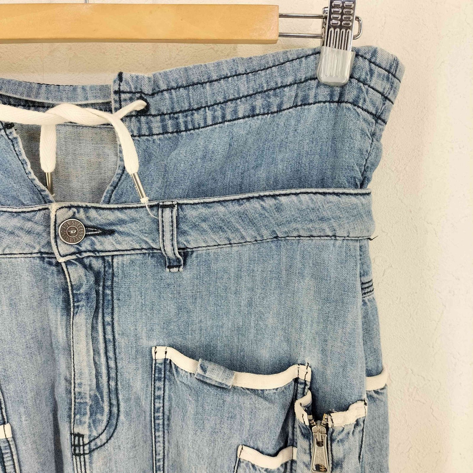 ディーゼル DIESEL マルチポケット デザイン デニム スカート レディース W25 GULLKHAN_COM