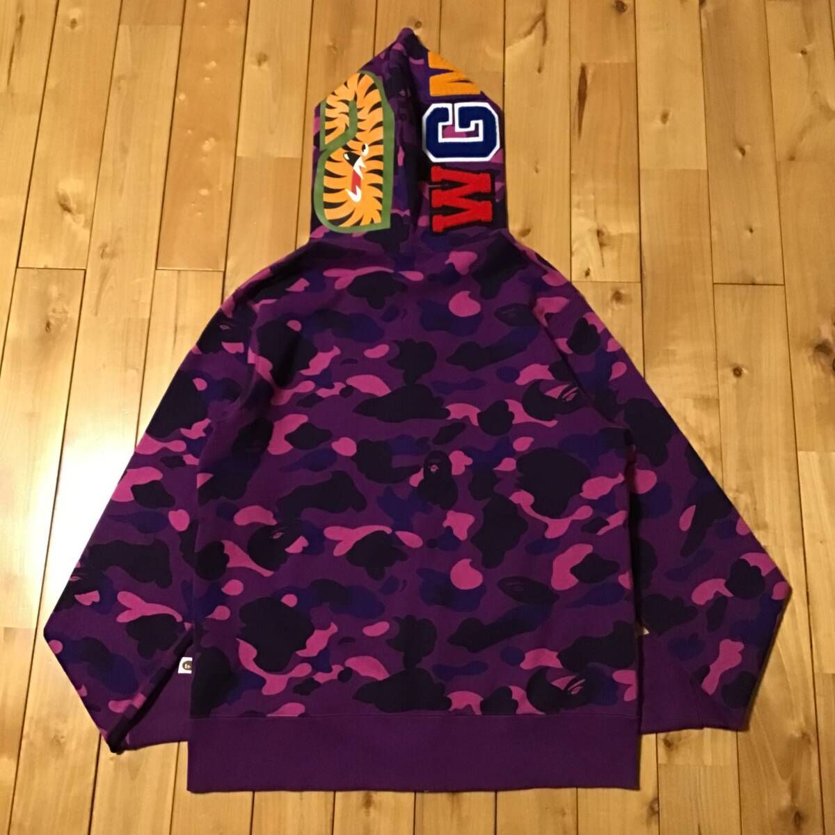 WGM Purple camo シャーク パーカー Lサイズ shark full zip hoodie a 