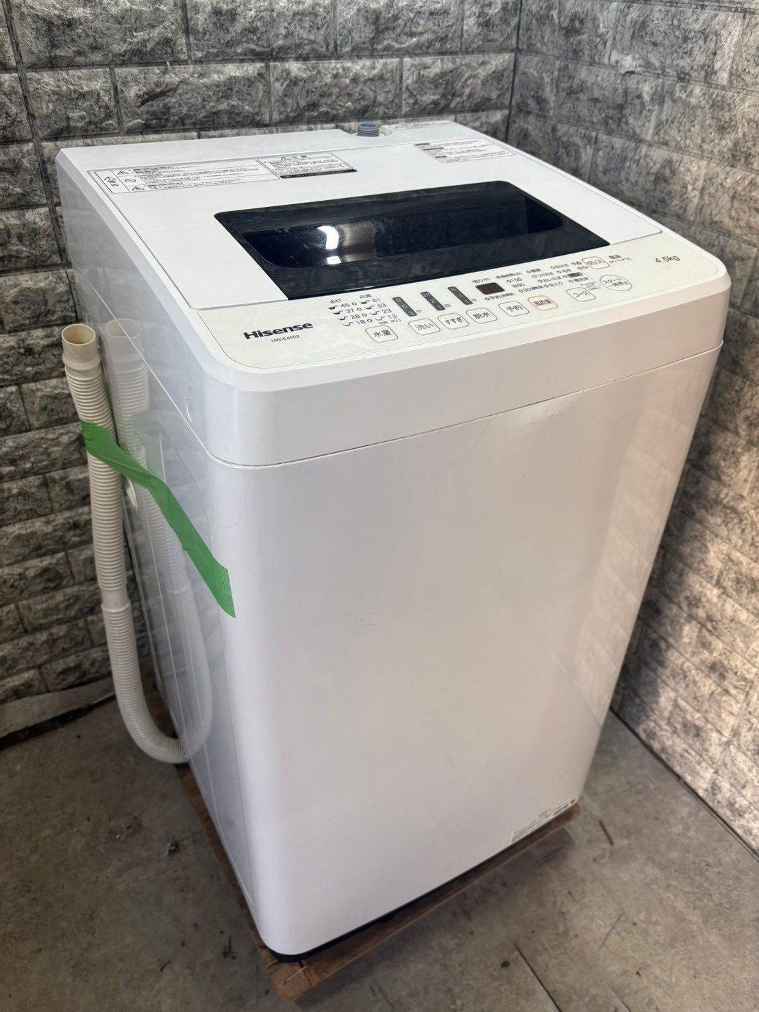 大阪送料無料☆3か月保証☆洗濯機☆ハイセンス☆2018年☆4.5㎏☆HW 