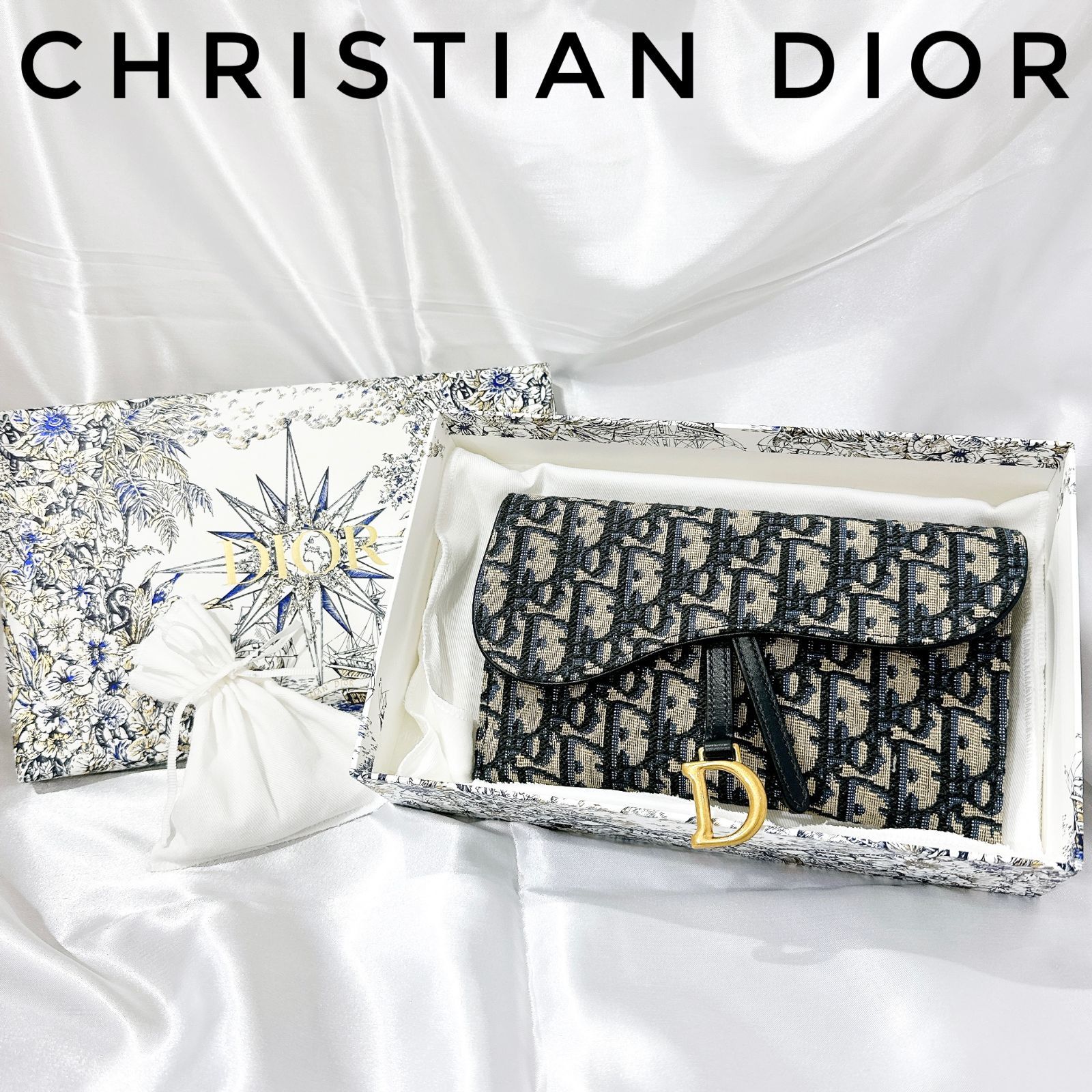 新品/未使用?Christian Dior SADDLE サドル ロングウォレット 