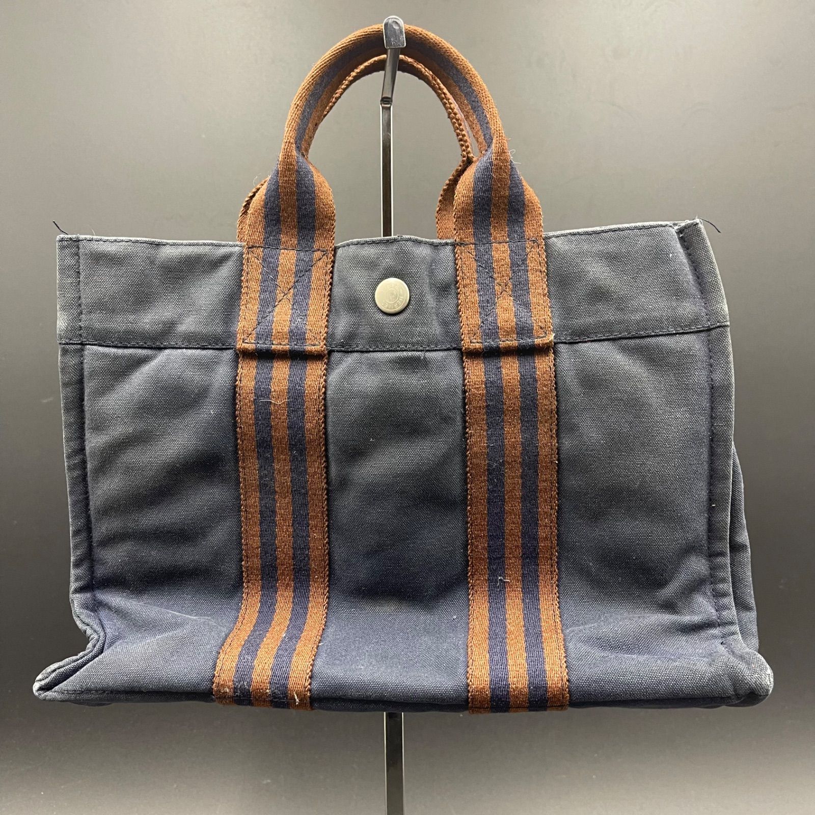 エルメス トートバッグ フールトゥPM キャンバス ネイビー エルメス 
