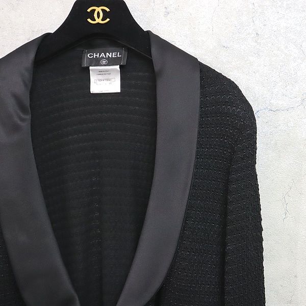 CHANEL サテンラペルジャケット