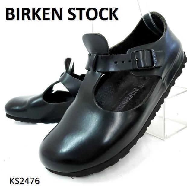ほぼ未使用！BIRKENSTOCK PARIS ビルケンシュトック パリ 廃盤 ビルケンシュトック 廃盤 パリ 美品 本革 レザー ブラック 24.5