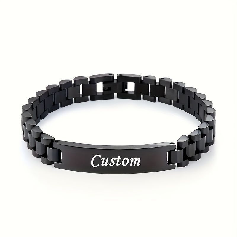 アクセサリー ブレスレット カスタム彫刻 ステンレス