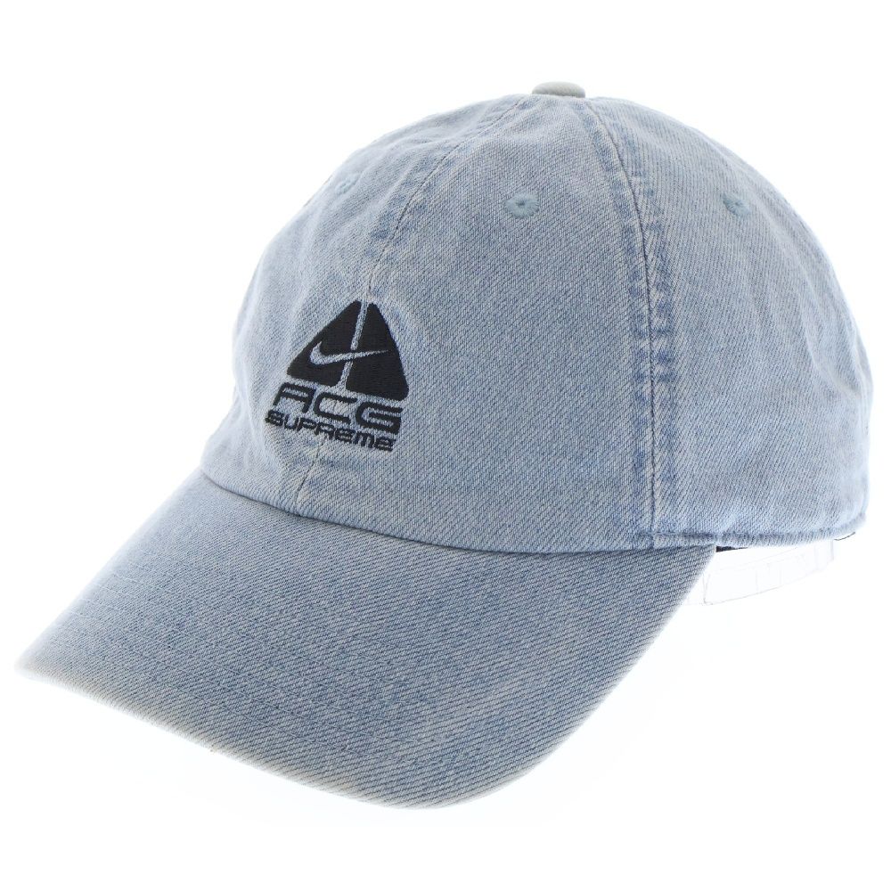 SUPREME (シュプリーム) 22AW ×NIKE ACG Denim 6 Panel ナイキ ACG デニム 6 パネル キャップ 帽子 インディゴ DQ7832-469