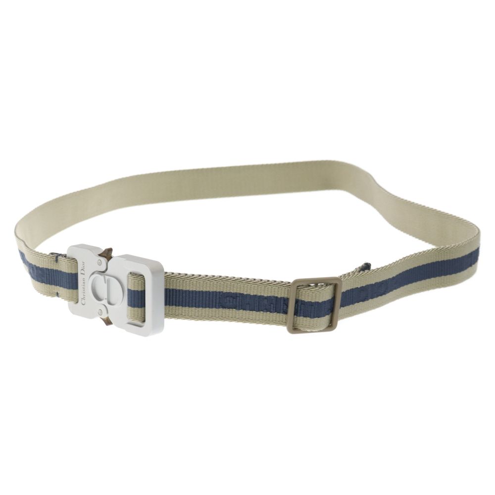 【美品】Christian Dior ベージュ ベルト 美品 Dior ディオールベルトネイビー×ベージュ 90/36 - メルカリ