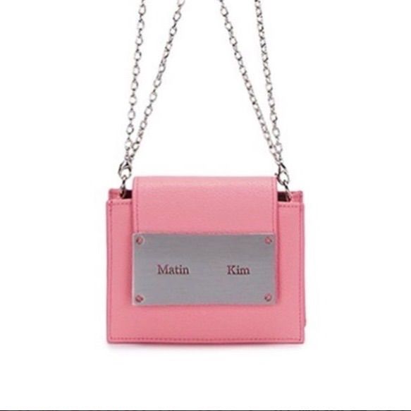 MATINKIM]accordion mini bag in pink