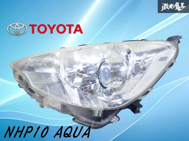 OT トヨタ 純正 NHP10 アクア 前期 LED ヘッドライト 左 ☆研磨/良品☆ トヨタ アクア NHP10 前期 純正 左右 LED ヘッド