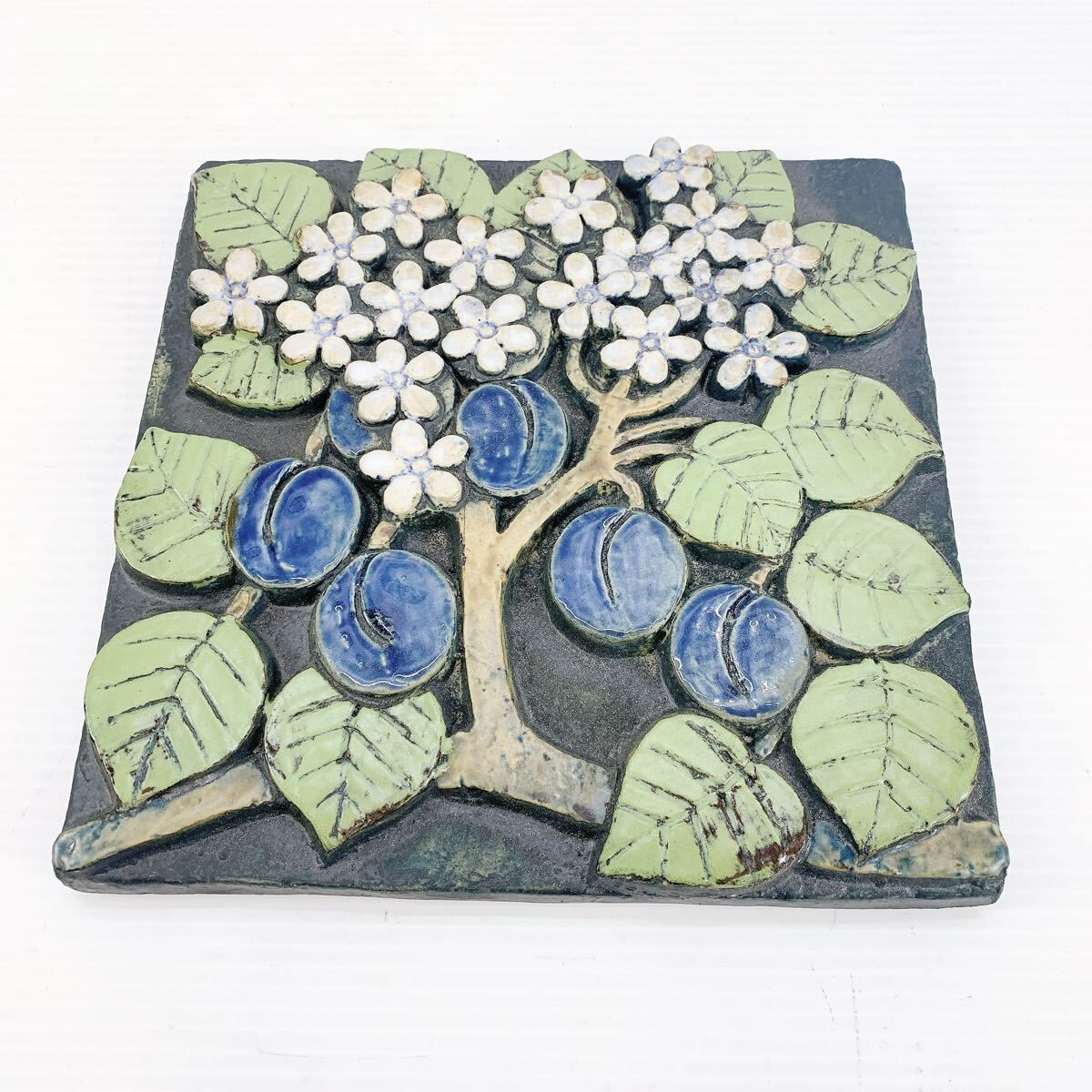 Lisa Larson リサ ラーソン 陶板 POMONA ポモナ プラム