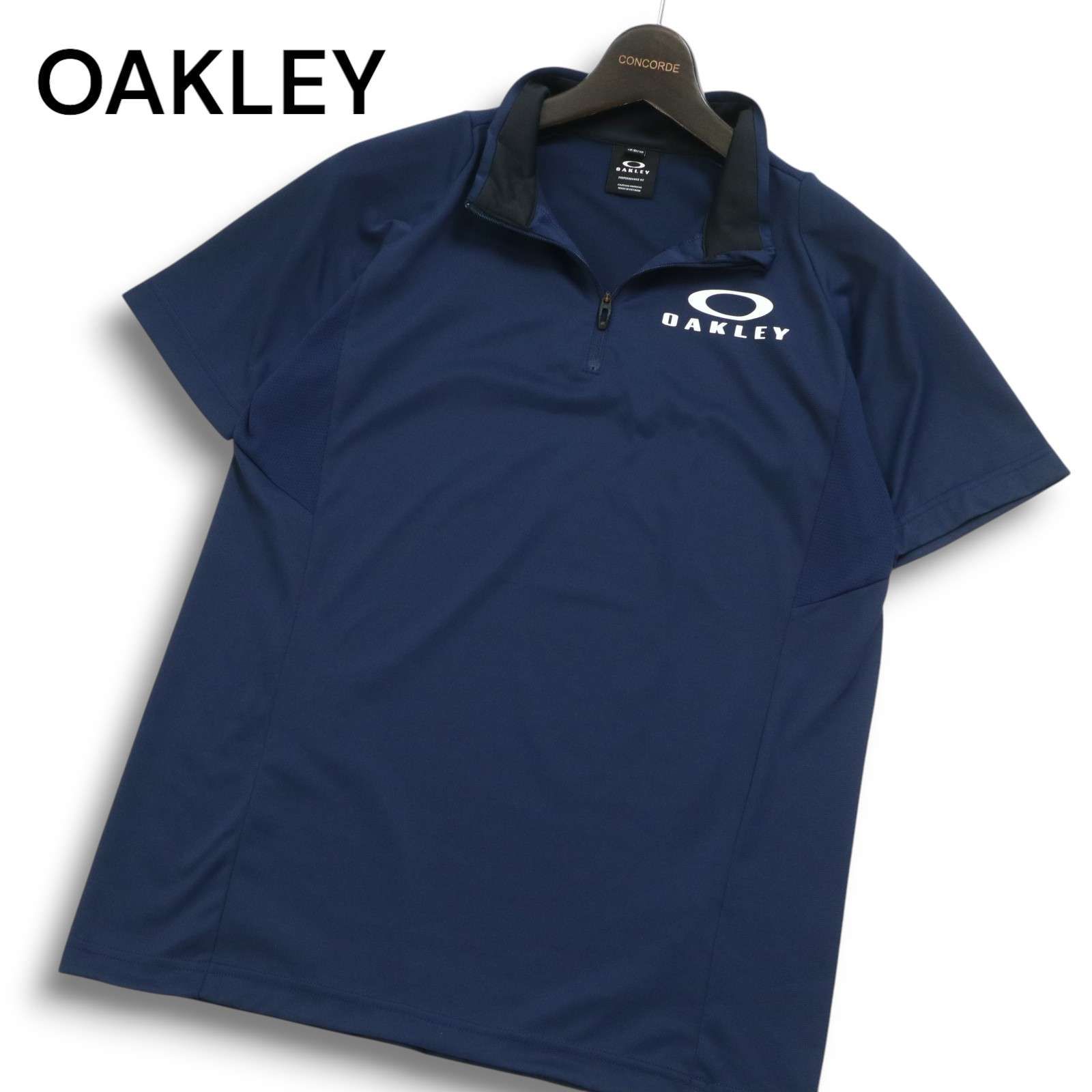 OAKLEY ゴルフ 新品 ポロシャツ XS ハーフジップ 夏 ロゴ入 スポーツ OAKLEY ゴルフ ポロシャツ 新品 XS ハーフジップ 夏 スポーツ ロゴ入