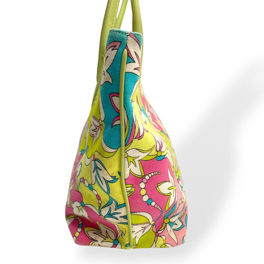 良品 EMILIO PUCCI エミリオプッチ トートバッグ キャンバス