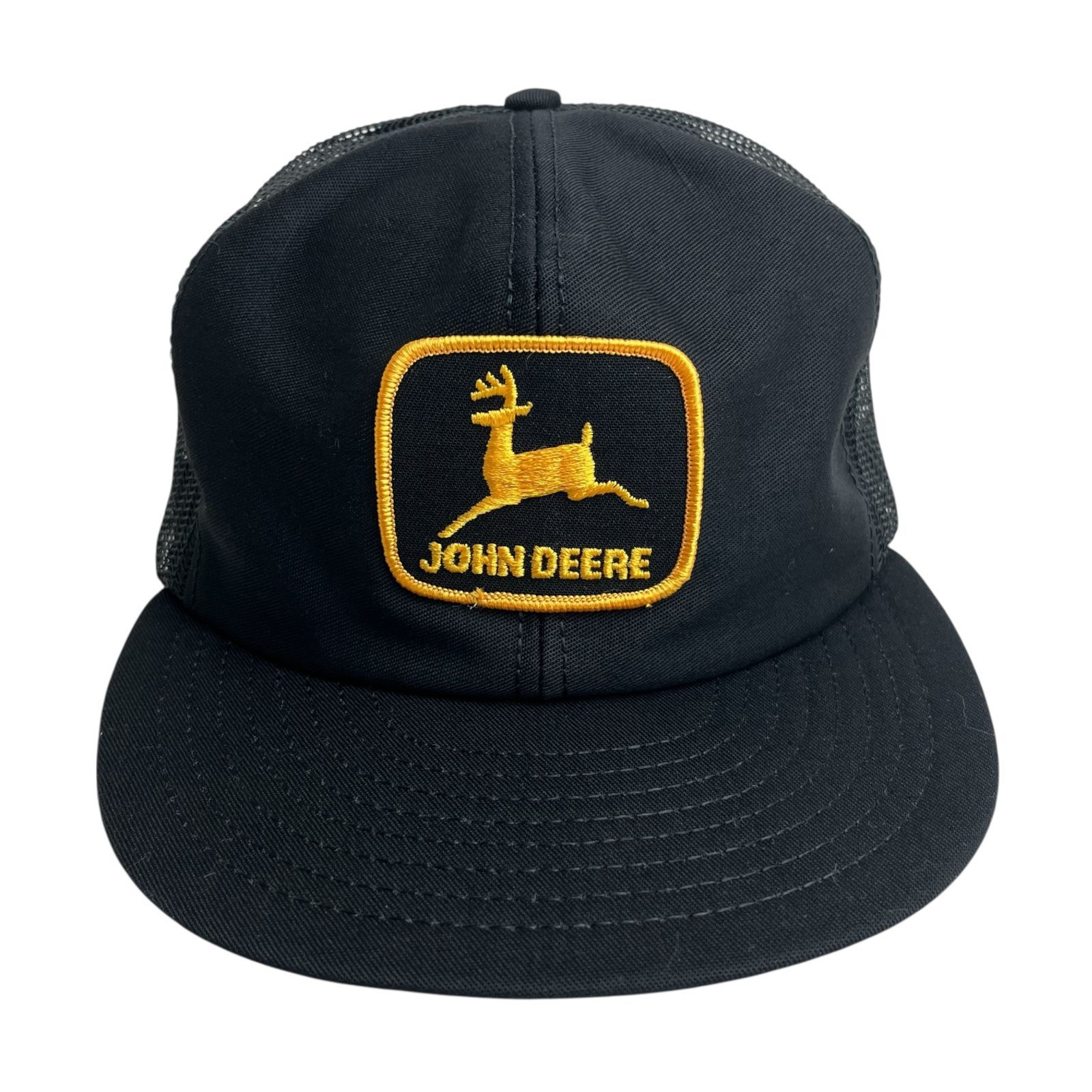 激レア t USA製 デッドストック ヴィンテージ JOHN DEEREキャップ デッドストック☆90s USA製 JOHN DEERE FRANK NETT CO. ロゴ刺繍