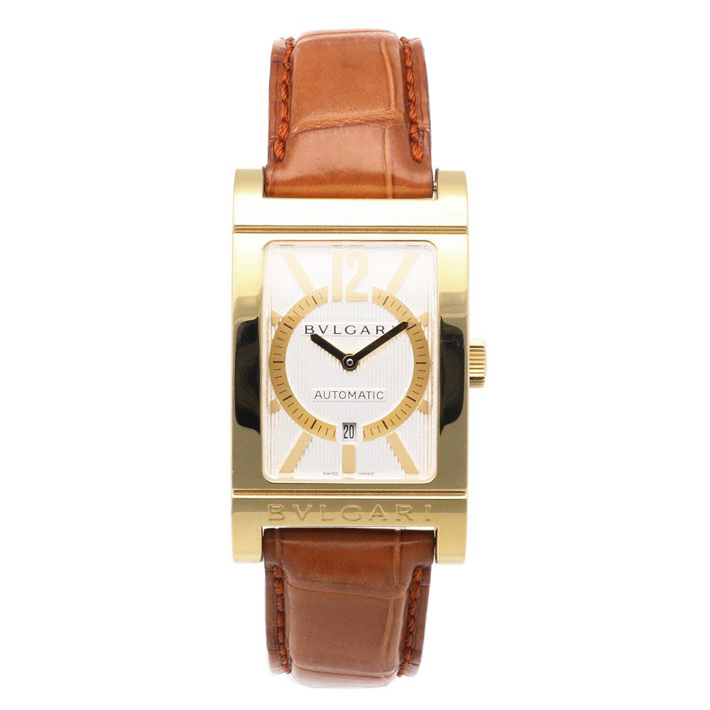 【美品/稼働品】BVLGARI ブルガリ/レッタンゴロ 自動巻き BVLGARI】ブルガリ『レッタンゴロ』RT45S メンズ 自動巻き 1ヶ月
