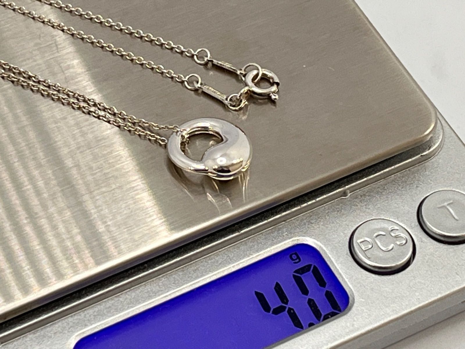 a116 美品 Tiffany&Co. ティファニー エターナルサークル ネックレス