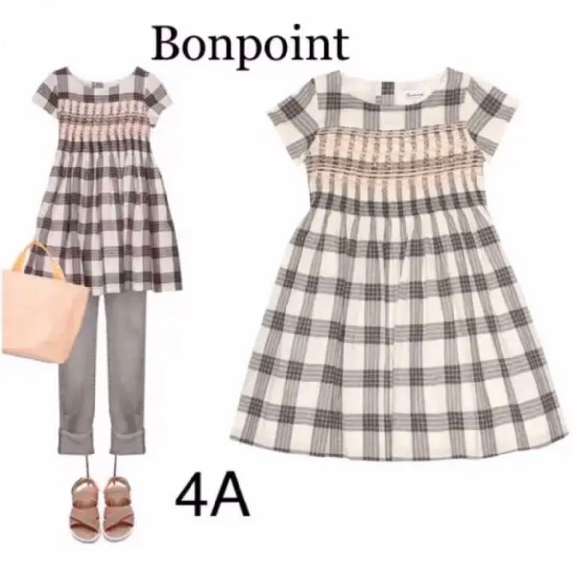 ボンポワン　デュセス4a ボンポワン 4A bonpoint Duchesse スモッキングドレス 入園