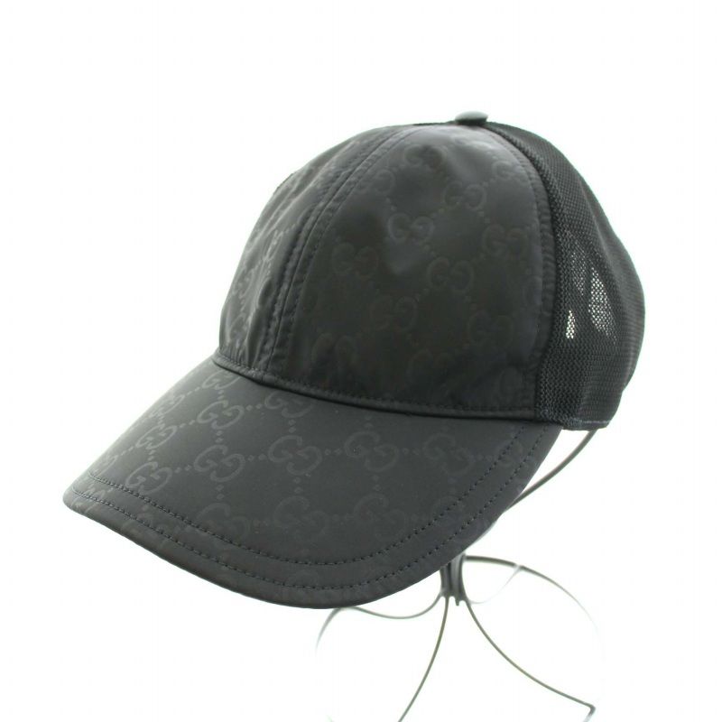 グッチ GUCCI ナイロンベースボールキャップ 野球帽 GG柄 ナイロン 