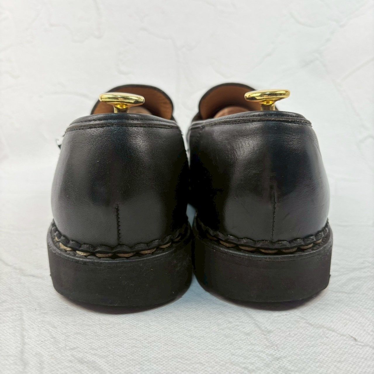 手入れ済・良品】Paraboot パラブーツ REIMS ランス 黒 ビーフロール 
