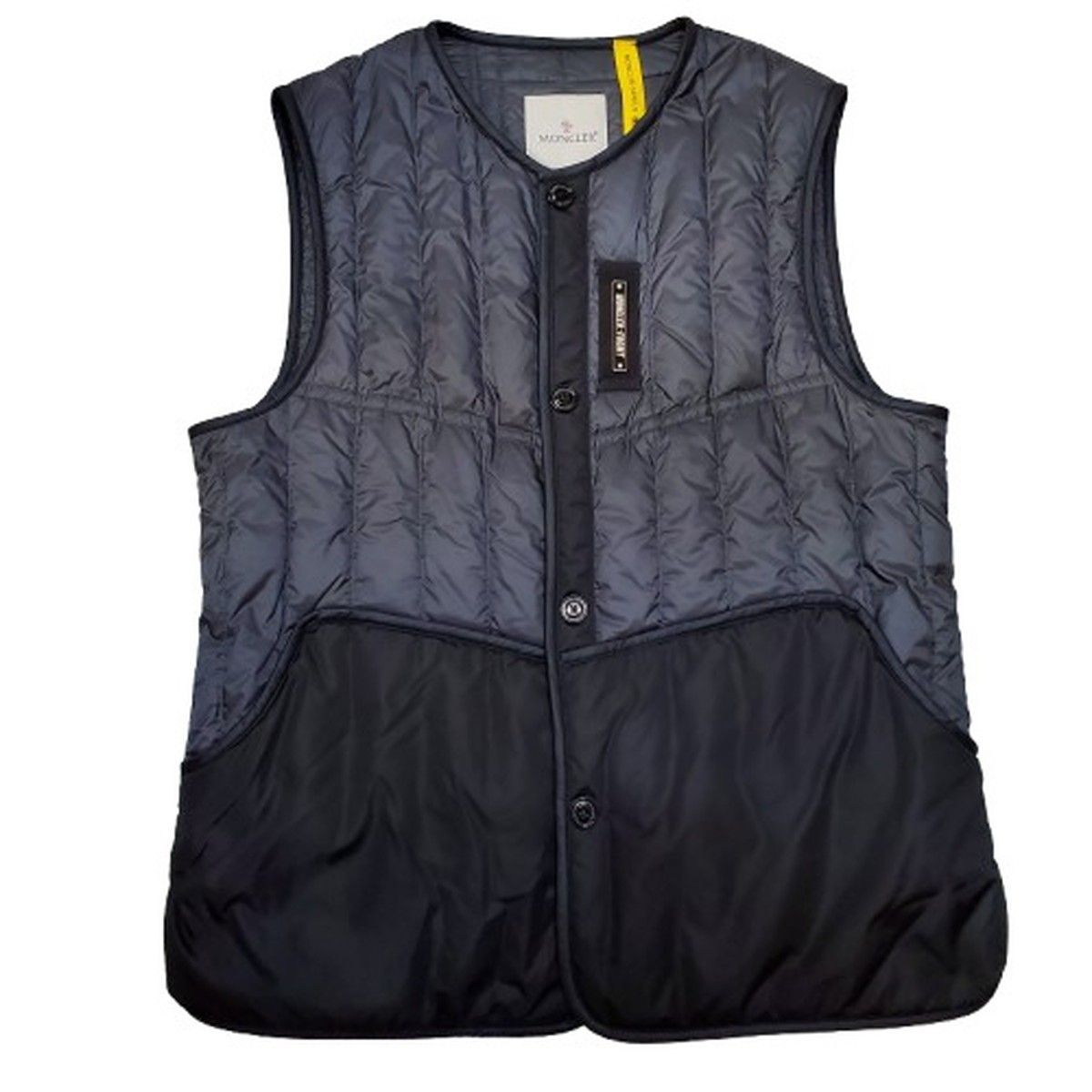 2 ファッション MONCLER Genius ブラックダウンベスト