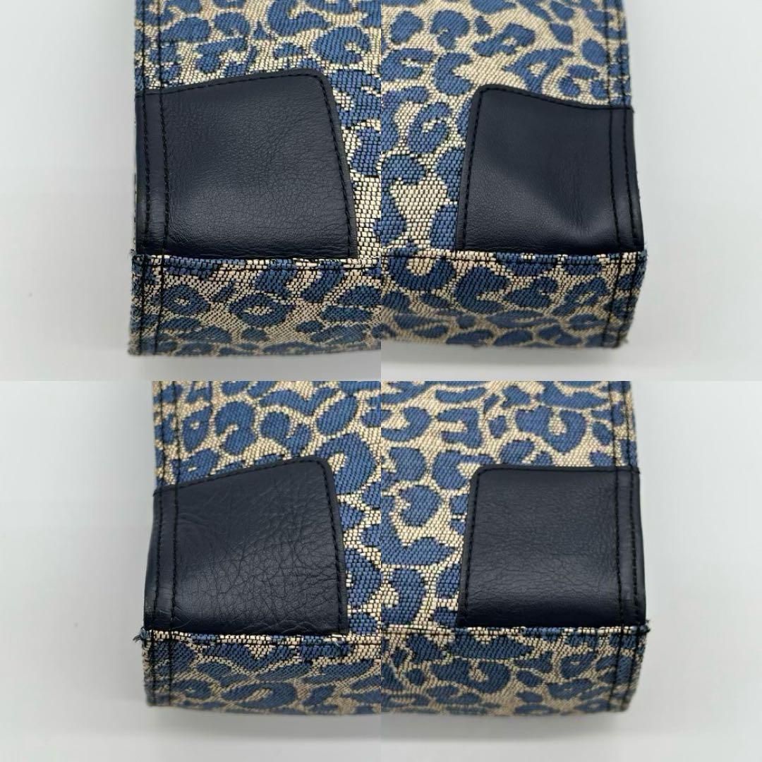 極美品】Tory Burch ELLA レオパード トートバッグ キャンバス 極美品】Tory Burch ELLA レオパード トートバッグ キャンバス