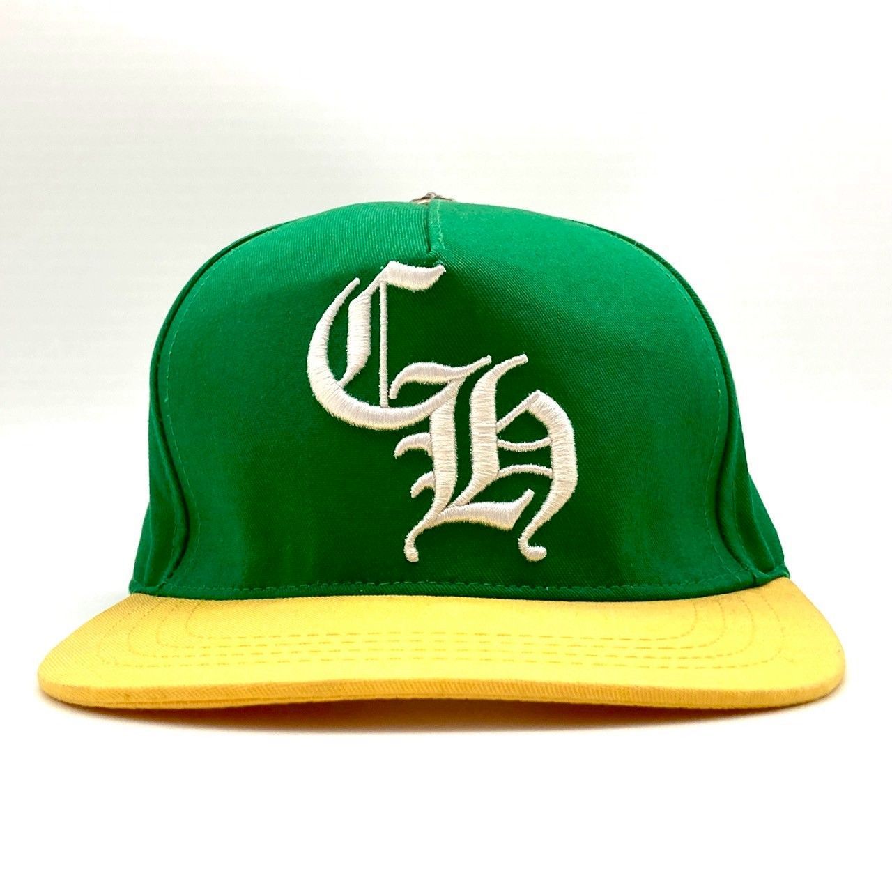 クロムハーツ ベースボールキャップ 帽子 綿 グリーン イエロー 70822