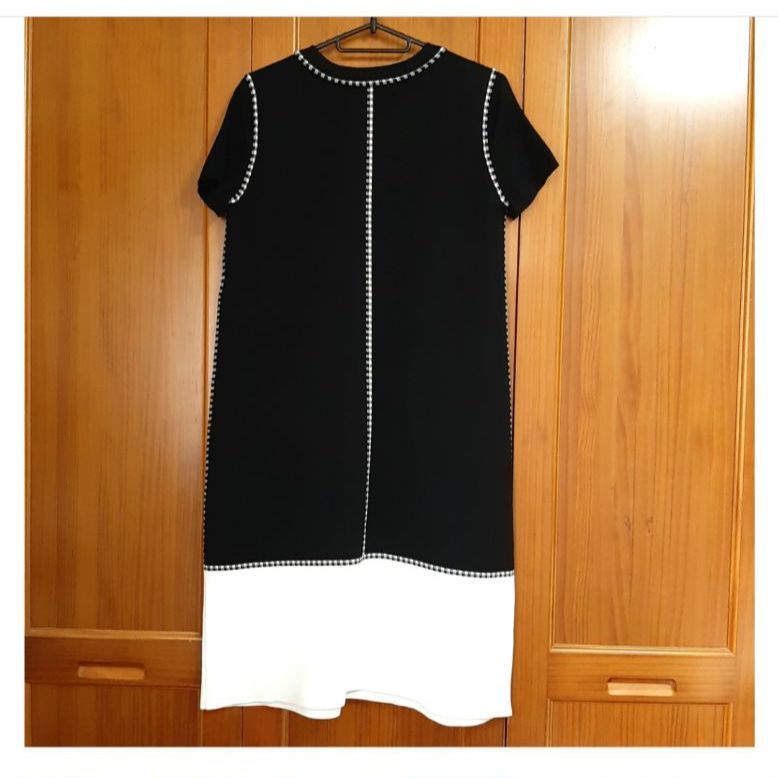 極美品☆PAULE KA】ポールカ レディース 半袖ひざ丈ワンピース sizeM