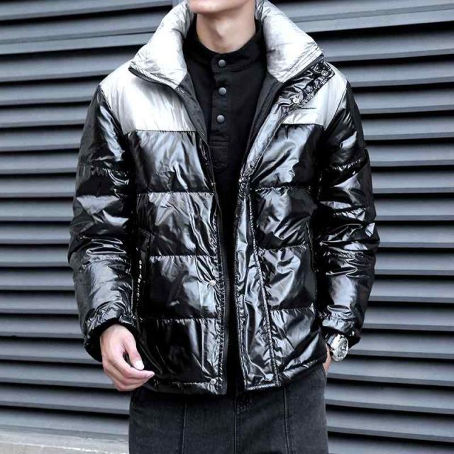 メンズ 服 シンプル ファッション オシャレ 大人 かっこいい 大きいサイズ ストリート 紳士服 冬 ダウン ジャケット カジュアル 暖かい 厚手 コート ホワイト ダック ダウン スタンドカラー ライト