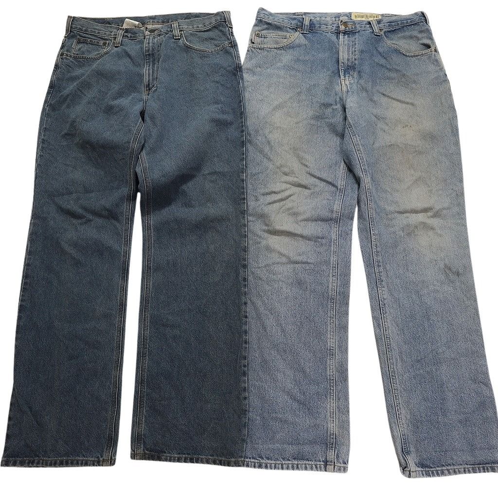 古着卸 カーハート Carhartt デニム パンツ 6枚セット メンズ 36 インディゴブルー フェード レッド 古着 NC1298 KIN-KAAI_COM
