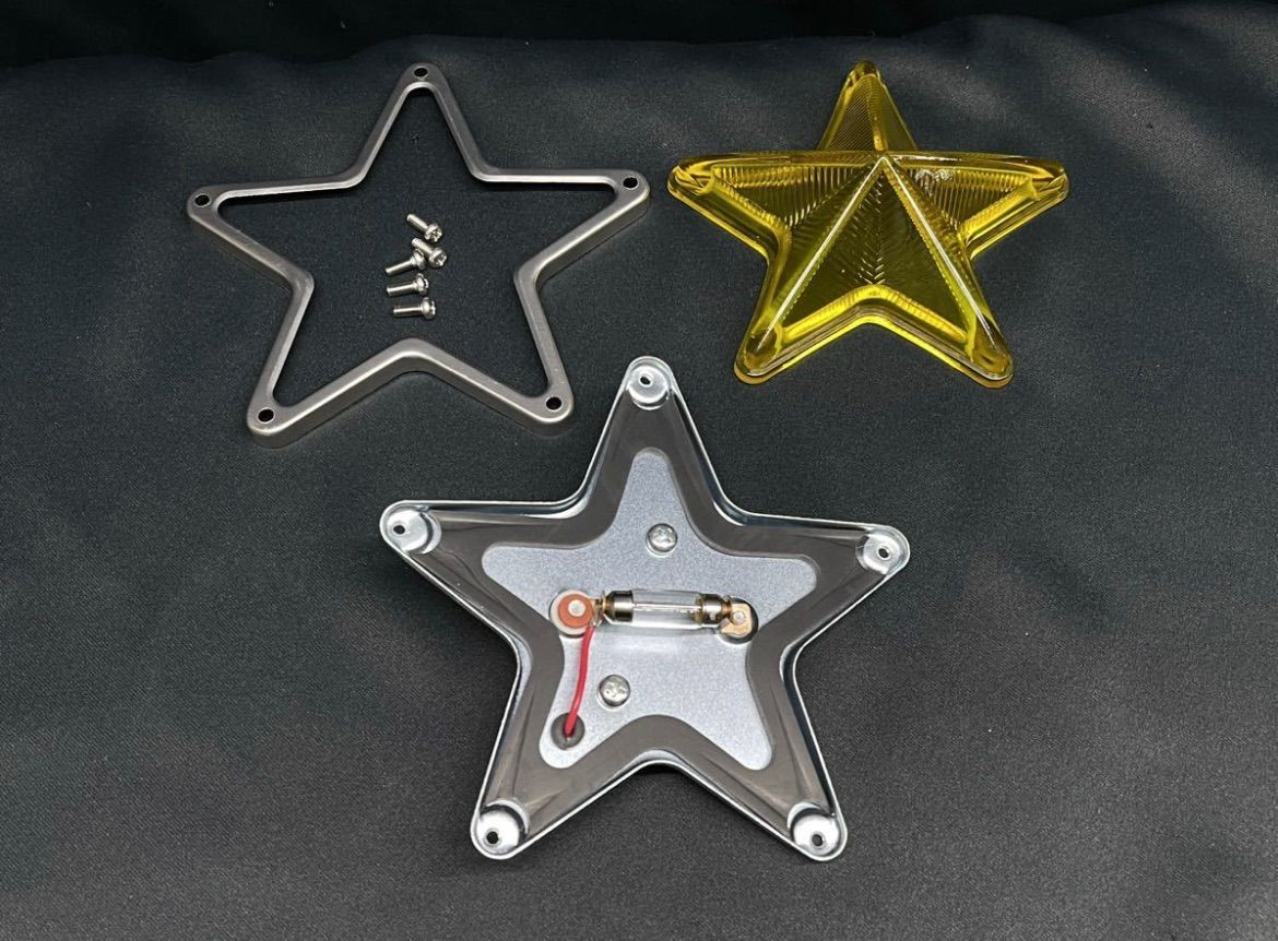 「超希少」「デコトラ」「レトロ」星型 イエロー マーカーランプ 超希少」「デコトラ」「レトロ」星型 イエロー マーカーランプ 【公式