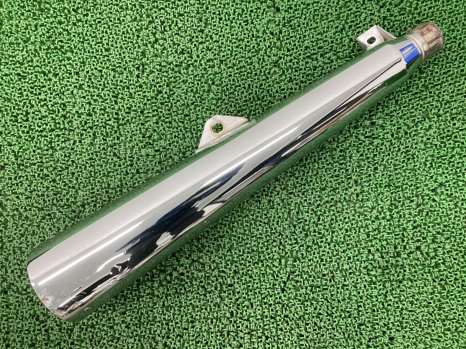 ST250 サイレンサーマフラー 26G0 スズキ 純正 中古 バイク 部品 NJ4AA 品薄 希少品 機能的問題なし 車検 Genuine