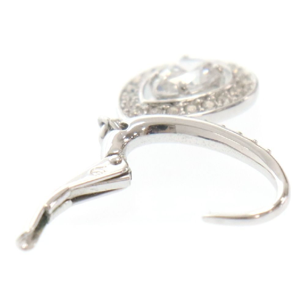 スワロフスキー　Una Angelicドロップピアス　新品未使用 Una Angelic ドロップピアス, ラウンドカット, ホワイト