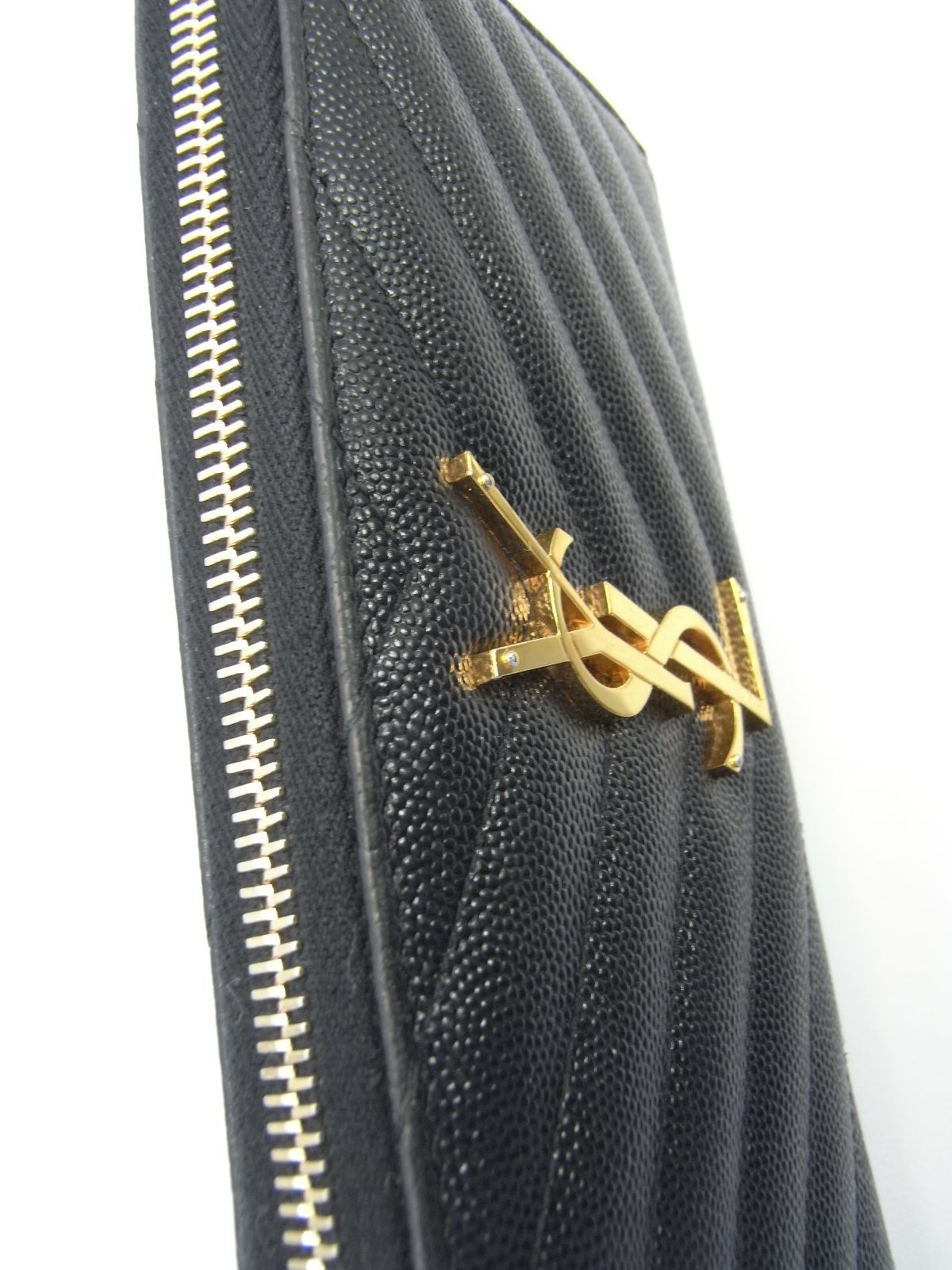 美品】SAINT LAURENT (サンローラン) ラウンドジップ長財布 カサンドラ
